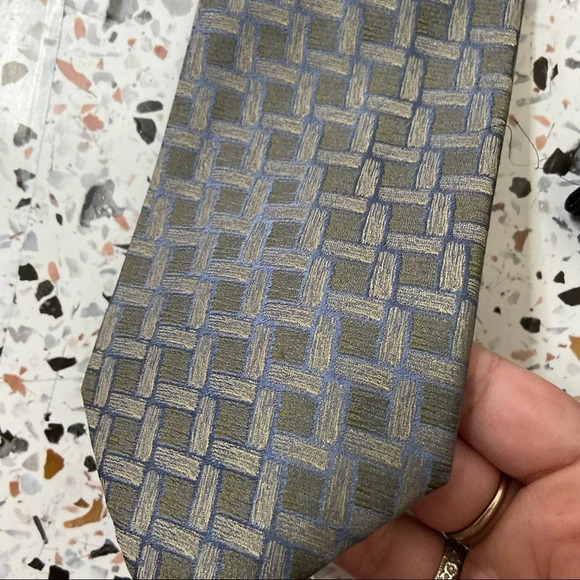 100% SILK NECK TIES LOT OF 3 W/HANGER MIX BRAND STAFFORD JAY JACOBS KENNETH COLE - Picture 4 of 11